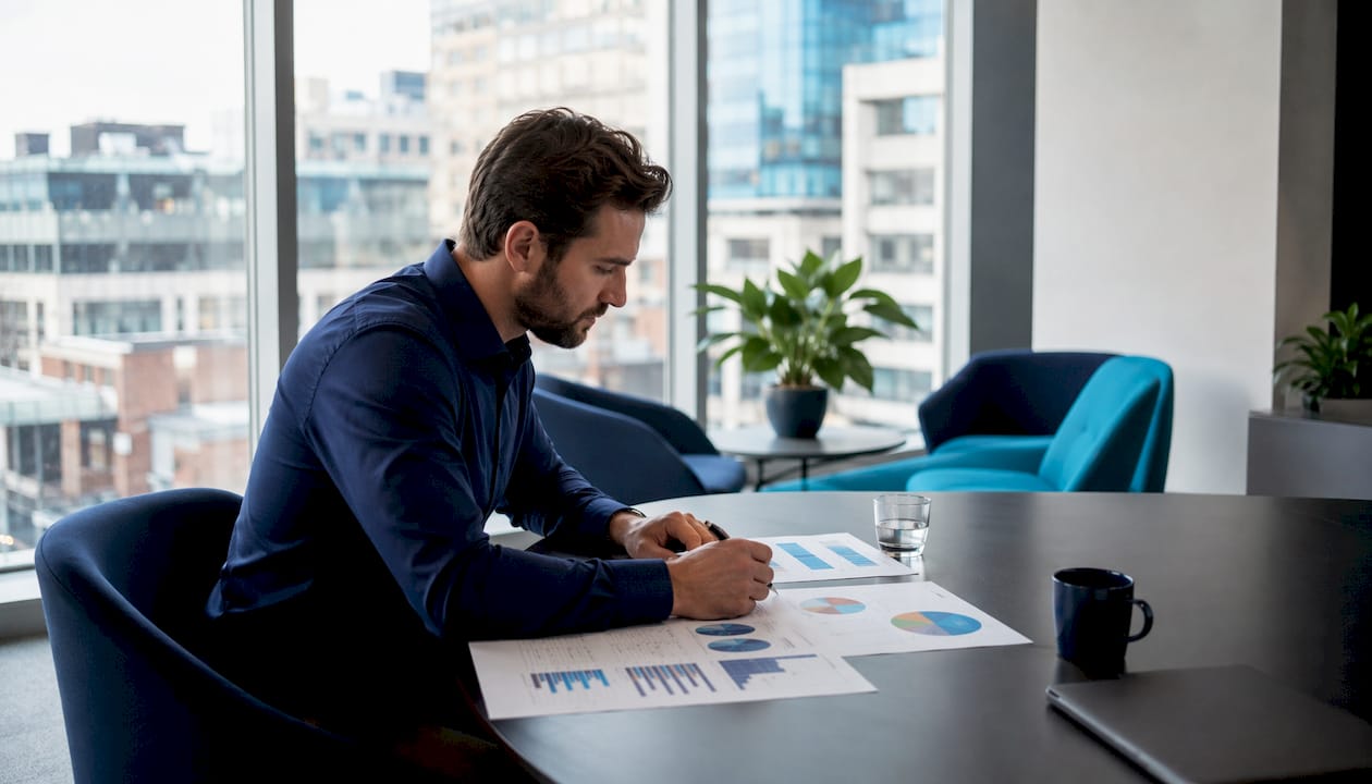 Des mains feuilletant un rapport d’audit complet