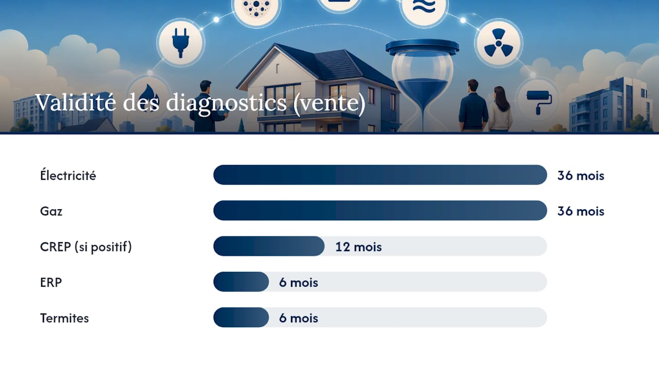 Quels diagnostics figurent dans le DDT, diagnostic par diagnostic ? — overview diagram