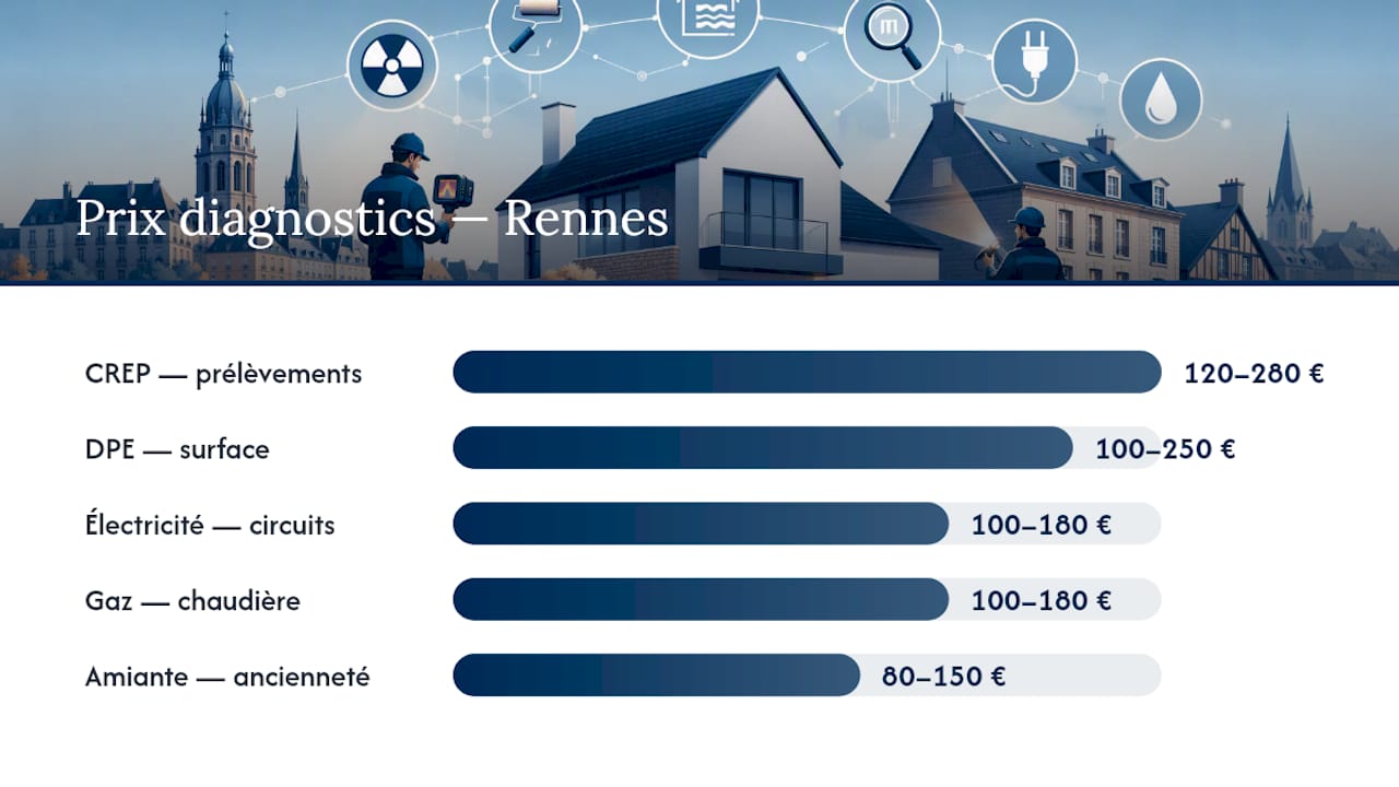 Comparaison des tarifs des diagnostics immobiliers à Rennes