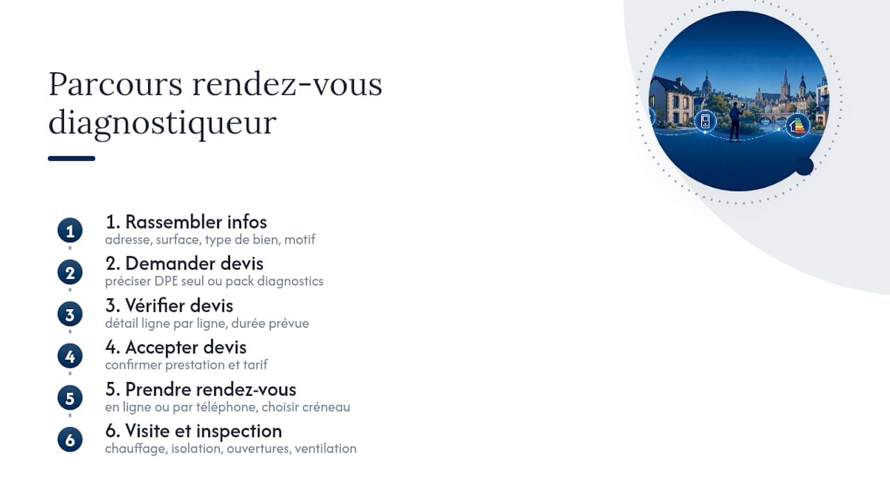 Comment prendre rendez-vous pour un DPE à Rennes