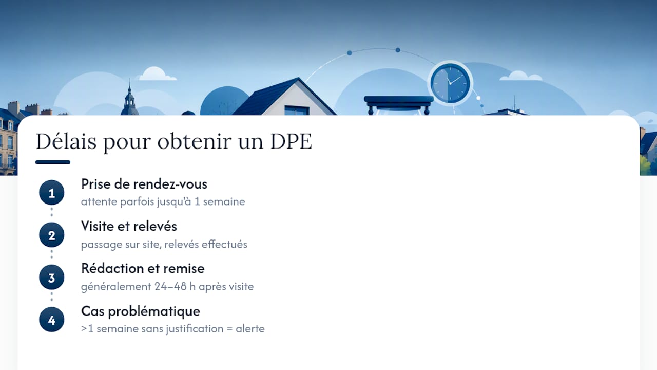 Combien de temps faut il attendre pour obtenir votre DPE à Rennes ? — overview diagram