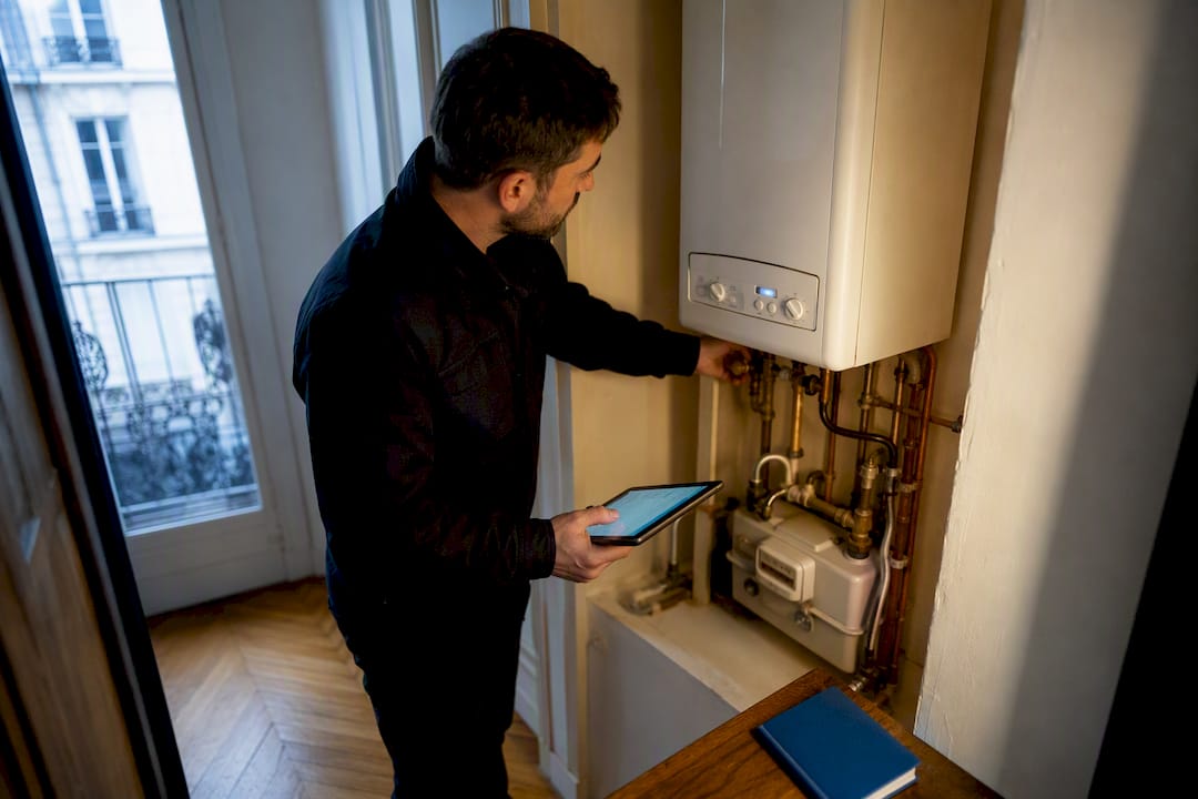 Inspection d'une installation de gaz à Paris