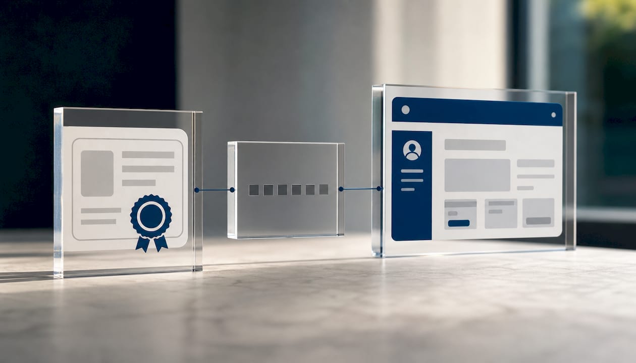 Contrôle visuel d’une certification professionnelle