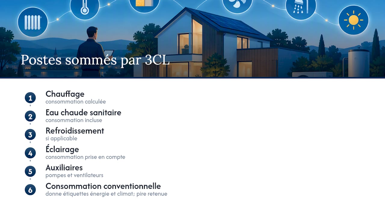 Points de consommation pris en compte par la méthode 3CL