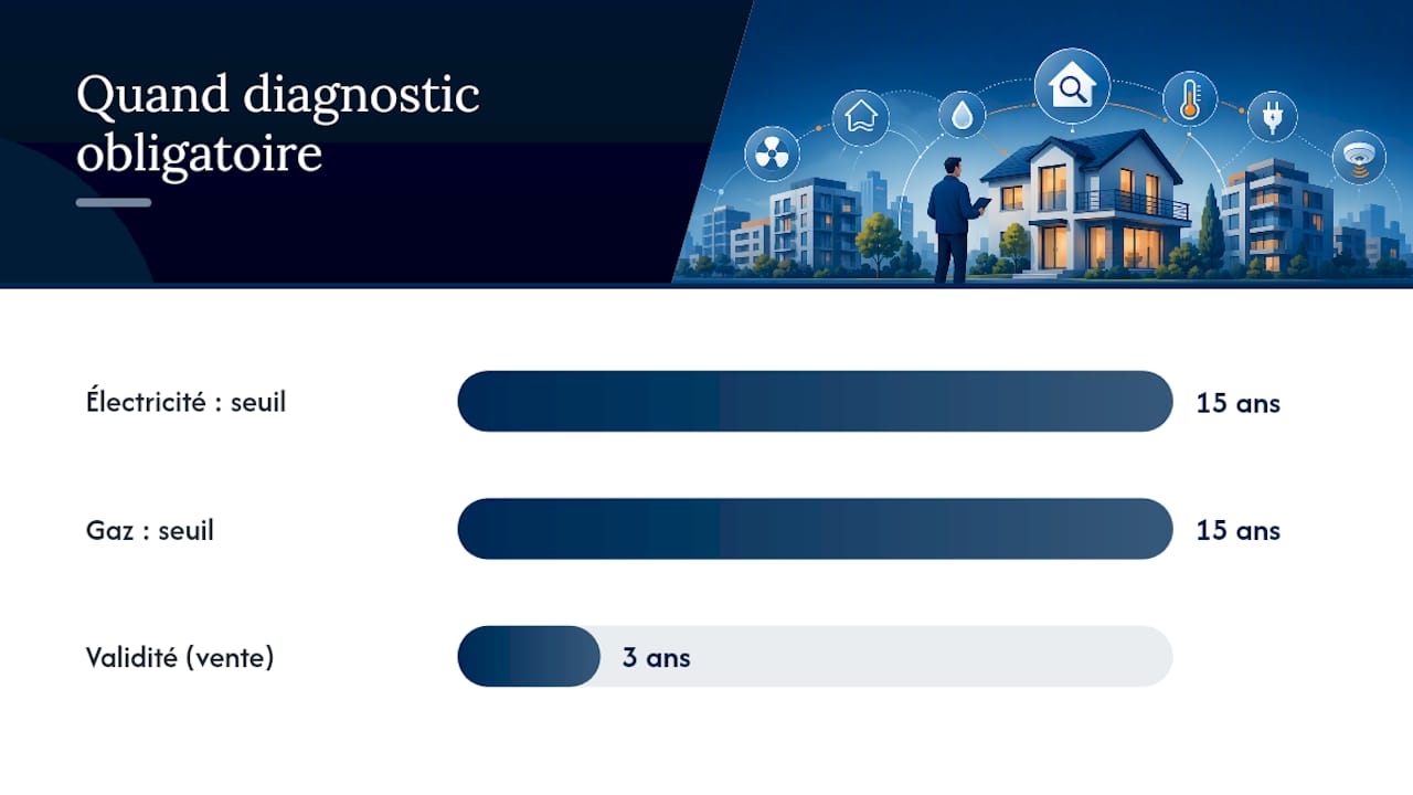 Électricité et gaz : à partir de quel âge le diagnostic devient obligatoire ? — overview diagram