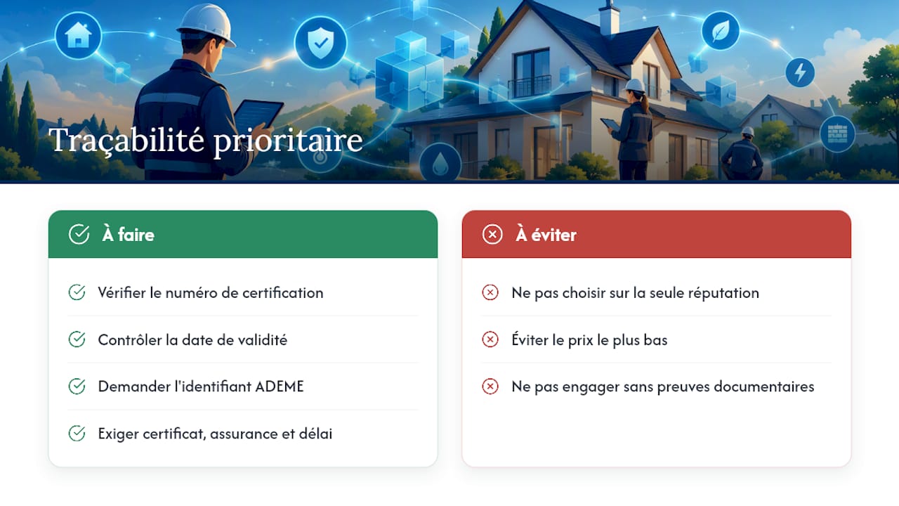 Pourquoi la traçabilité doit primer sur la réputation — overview diagram