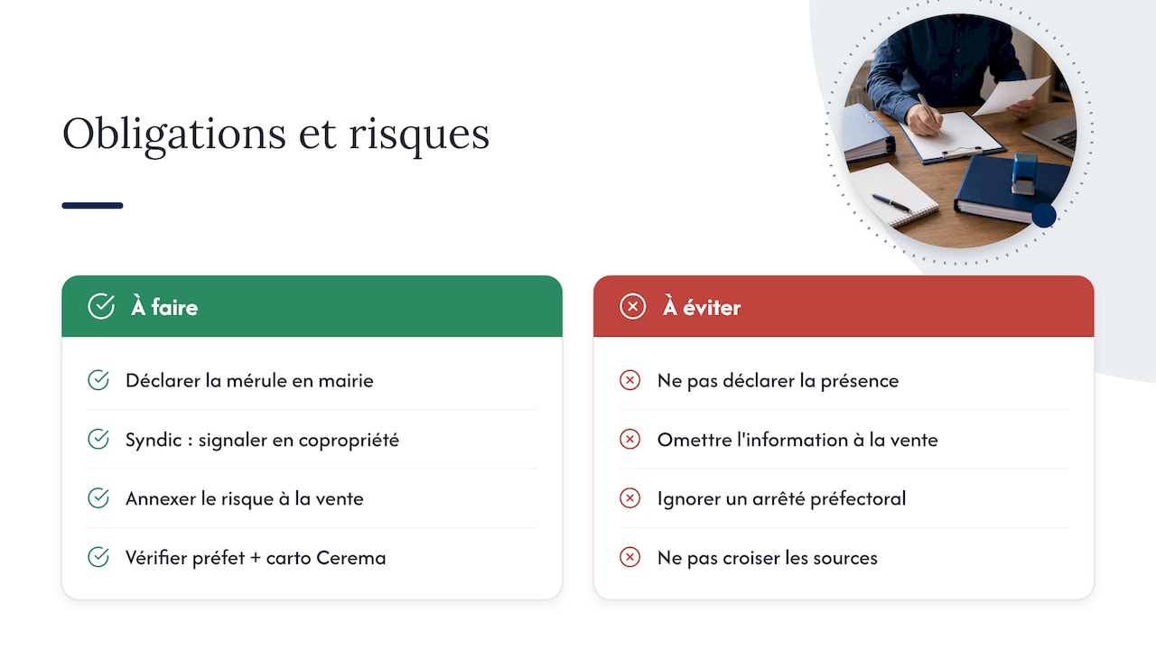 Obligations légales et zones à risque en France — overview diagram